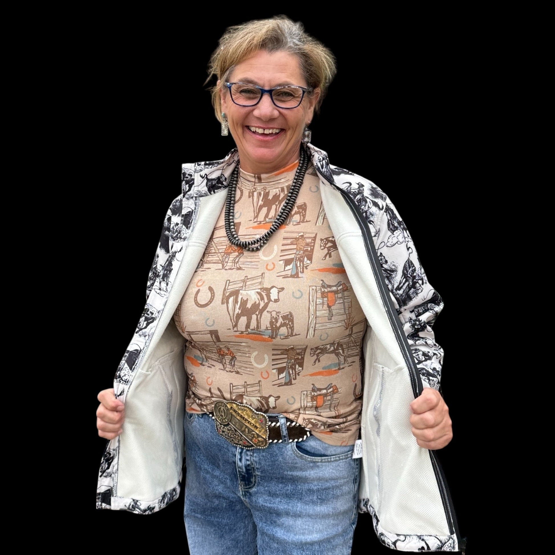 Life Is A Rodeo Jacket - Dirt Roads and Dreams Western Boutique