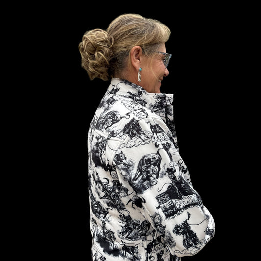 Life Is A Rodeo Jacket - Dirt Roads and Dreams Western Boutique