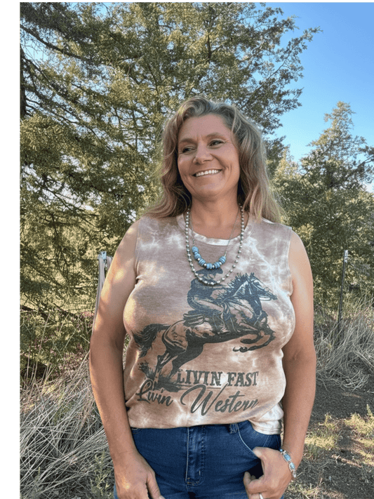 Livin’ Fast Tank - Dirt Roads and Dreams Western Boutique