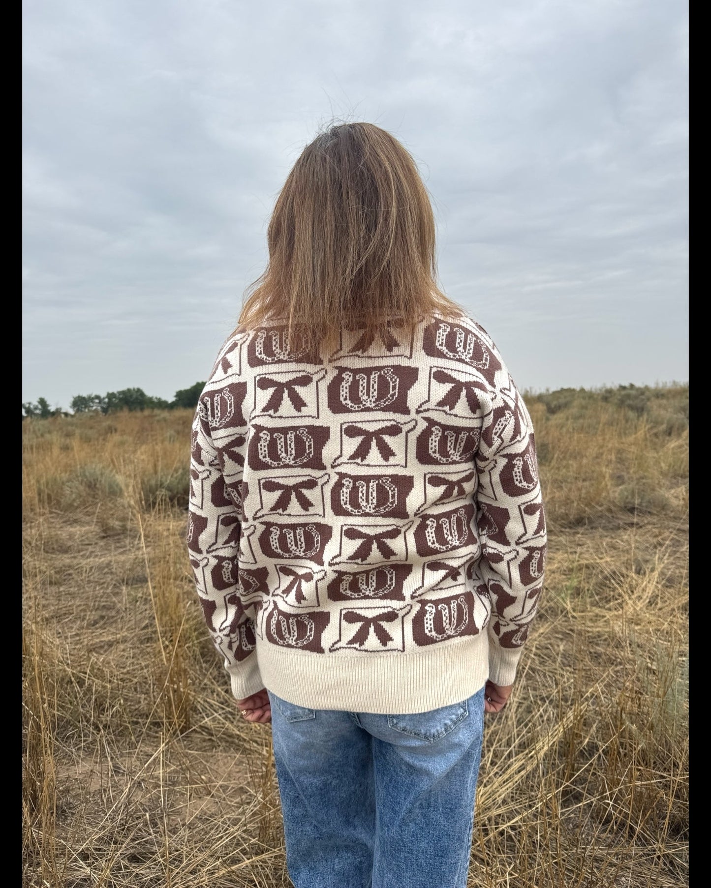 Lucky in Lace Sweater - Dirt Roads and Dreams Western Boutique