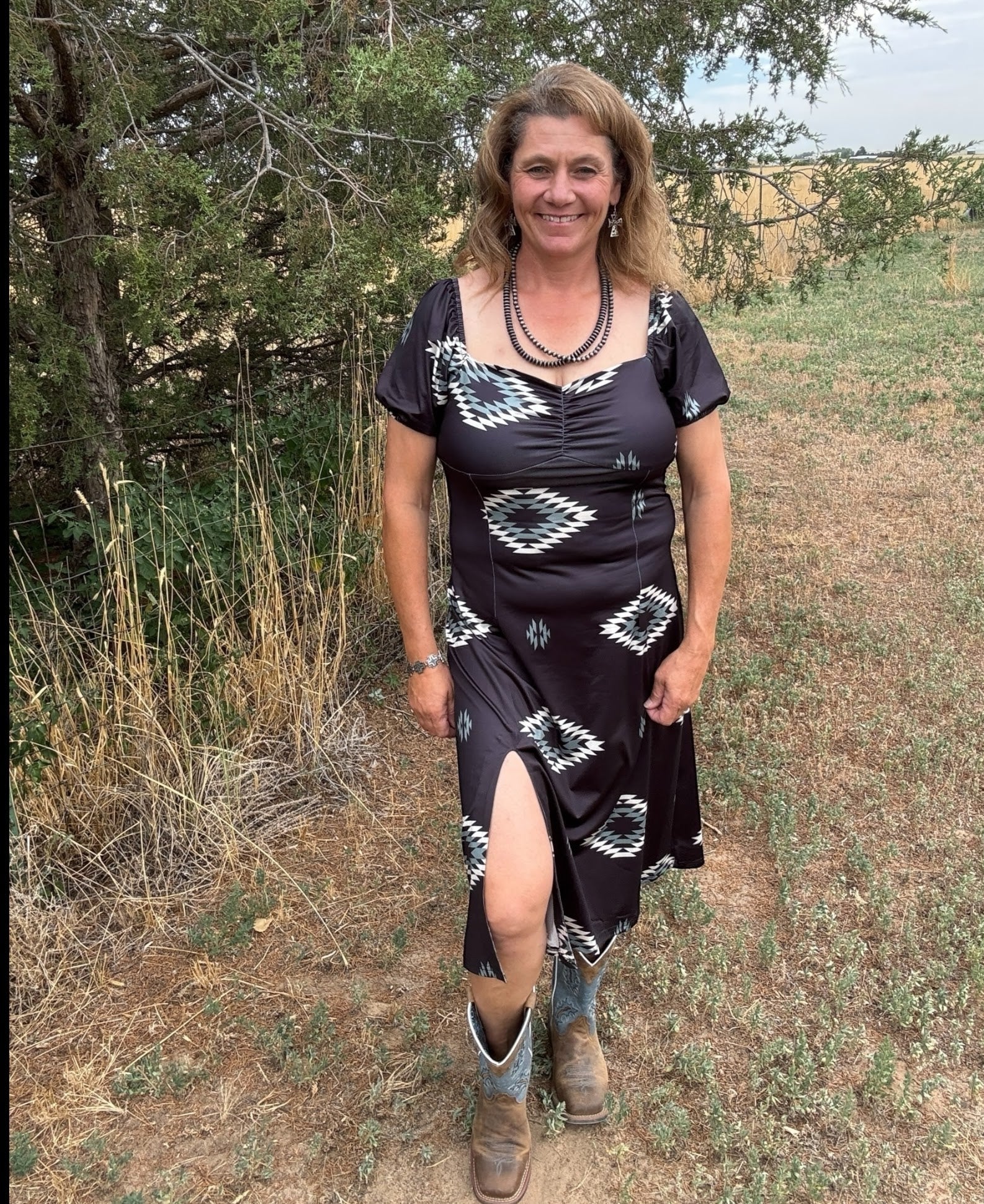 Midnight Mesa Dress - Dirt Roads and Dreams Western Boutique