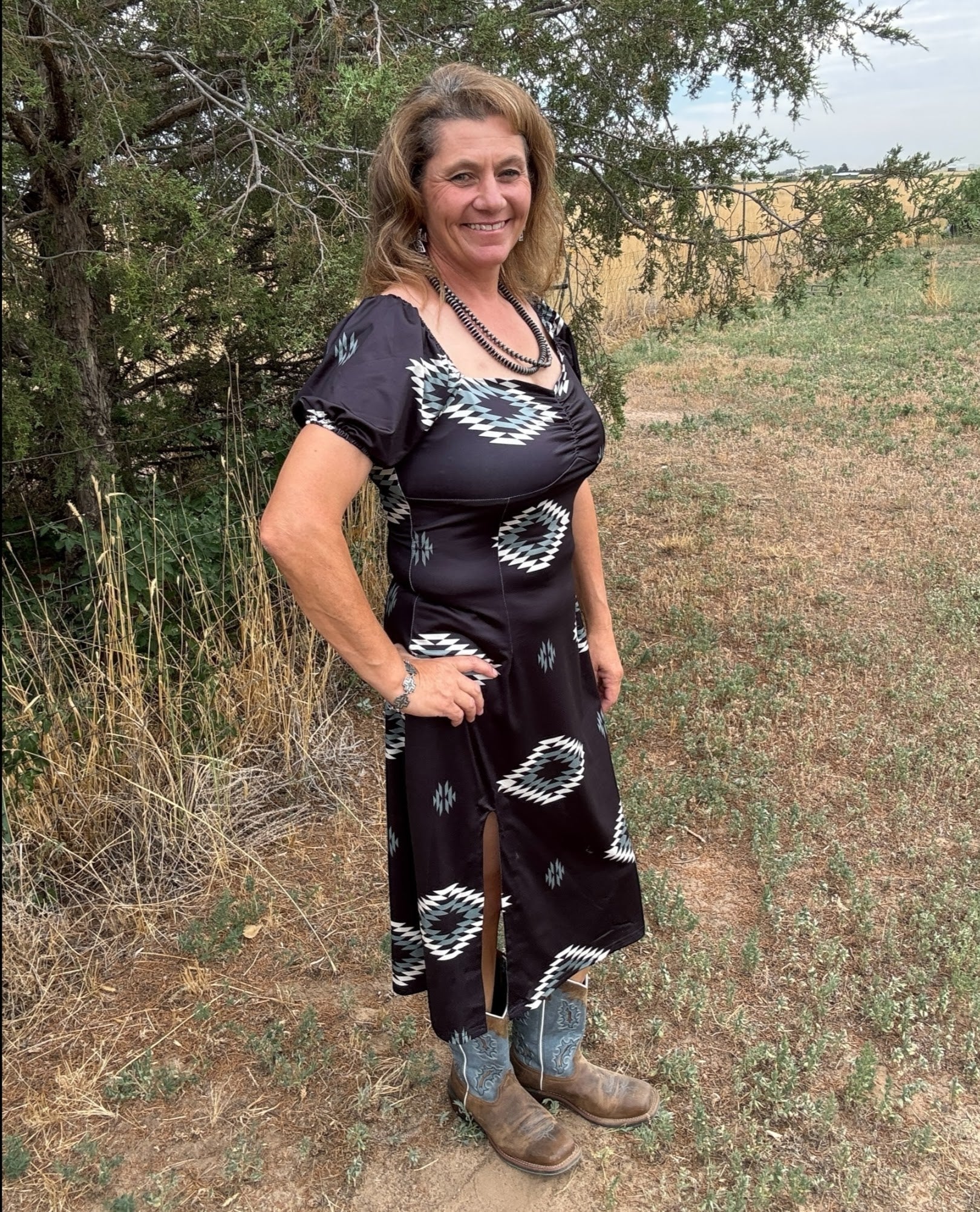 Midnight Mesa Dress - Dirt Roads and Dreams Western Boutique