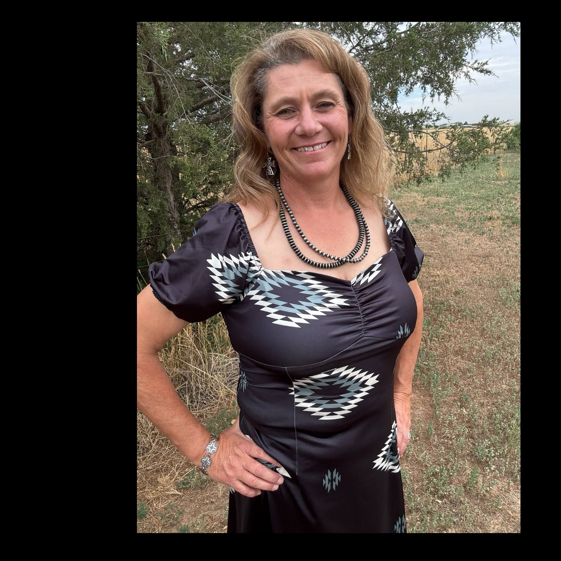 Midnight Mesa Dress - Dirt Roads and Dreams Western Boutique