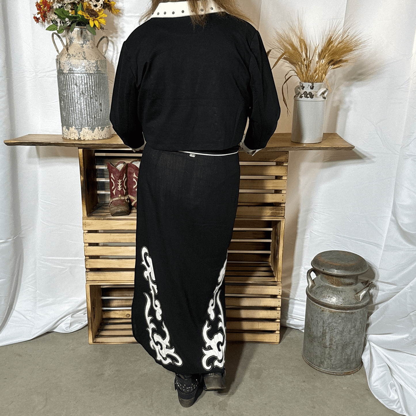 Midnight Stitch Skirt - Dirt Roads and Dreams Western Boutique