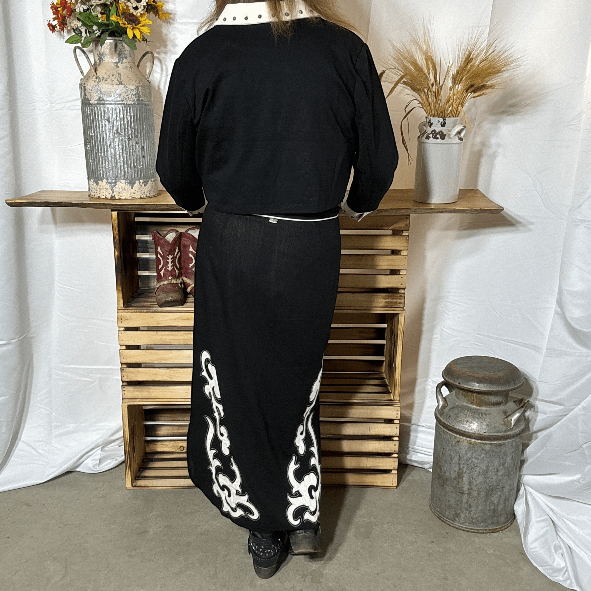 Midnight Stitch Skirt - Dirt Roads and Dreams Western Boutique