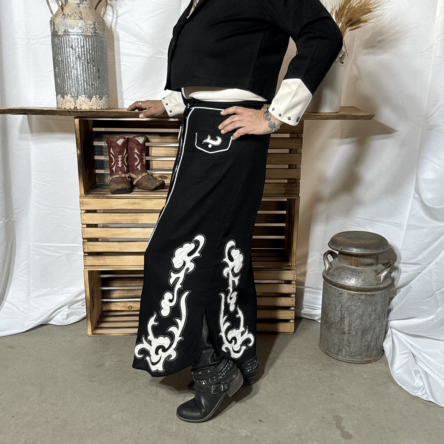 Midnight Stitch Skirt - Dirt Roads and Dreams Western Boutique