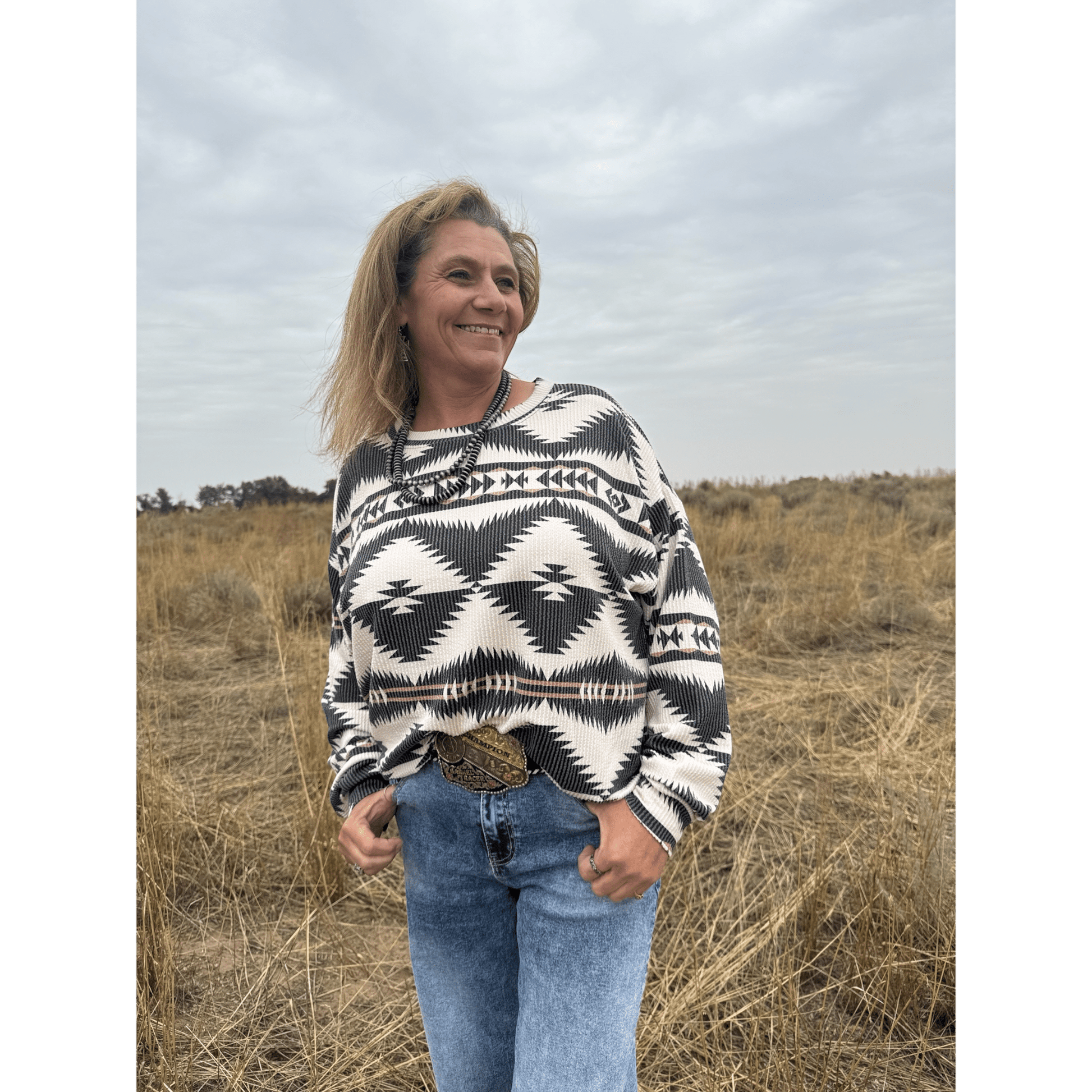 Mountain Music Sweater - Dirt Roads and Dreams Western Boutique