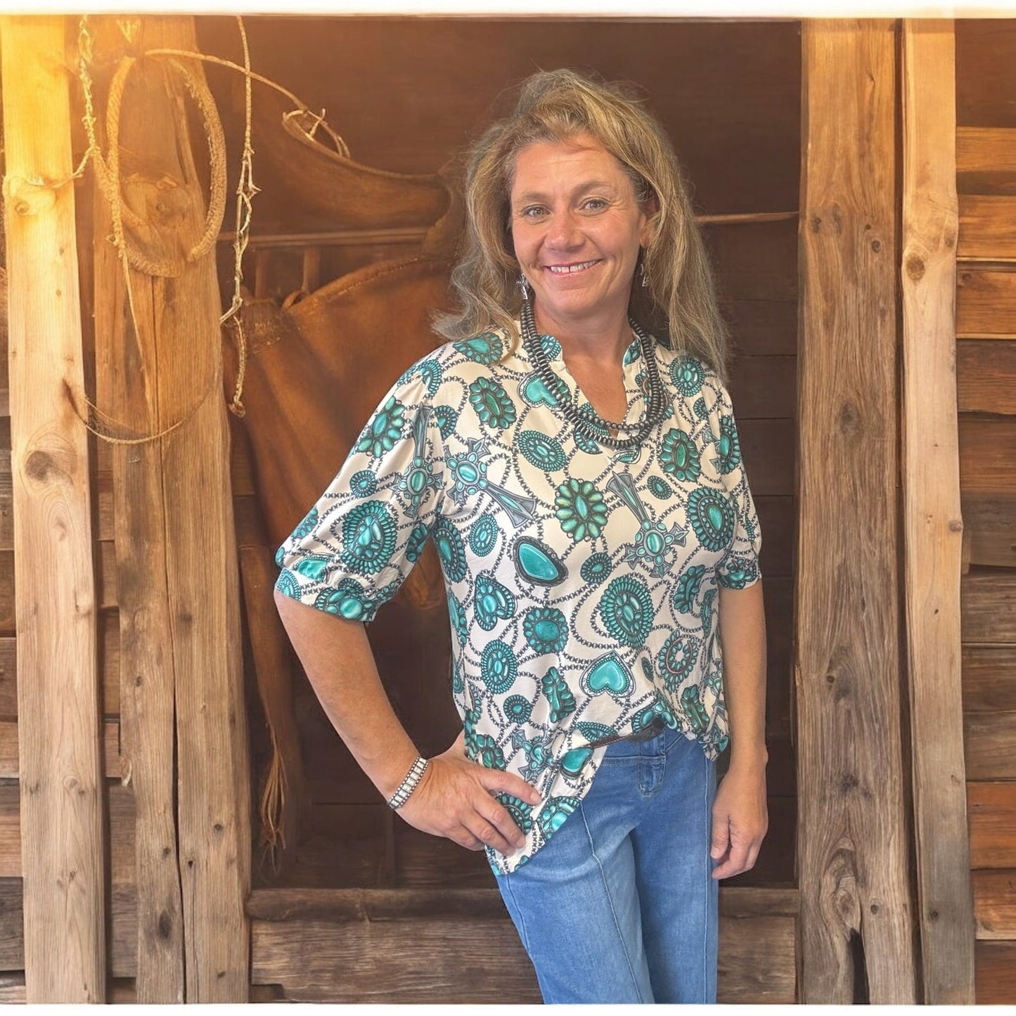 Navajo Country Top - Dirt Roads and Dreams Western Boutique