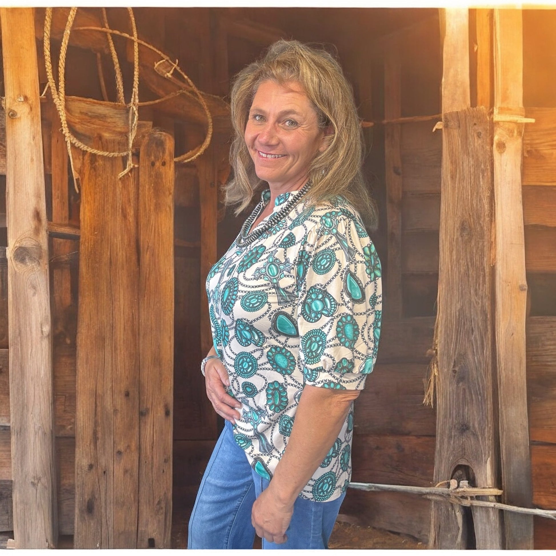 Navajo Country Top - Dirt Roads and Dreams Western Boutique