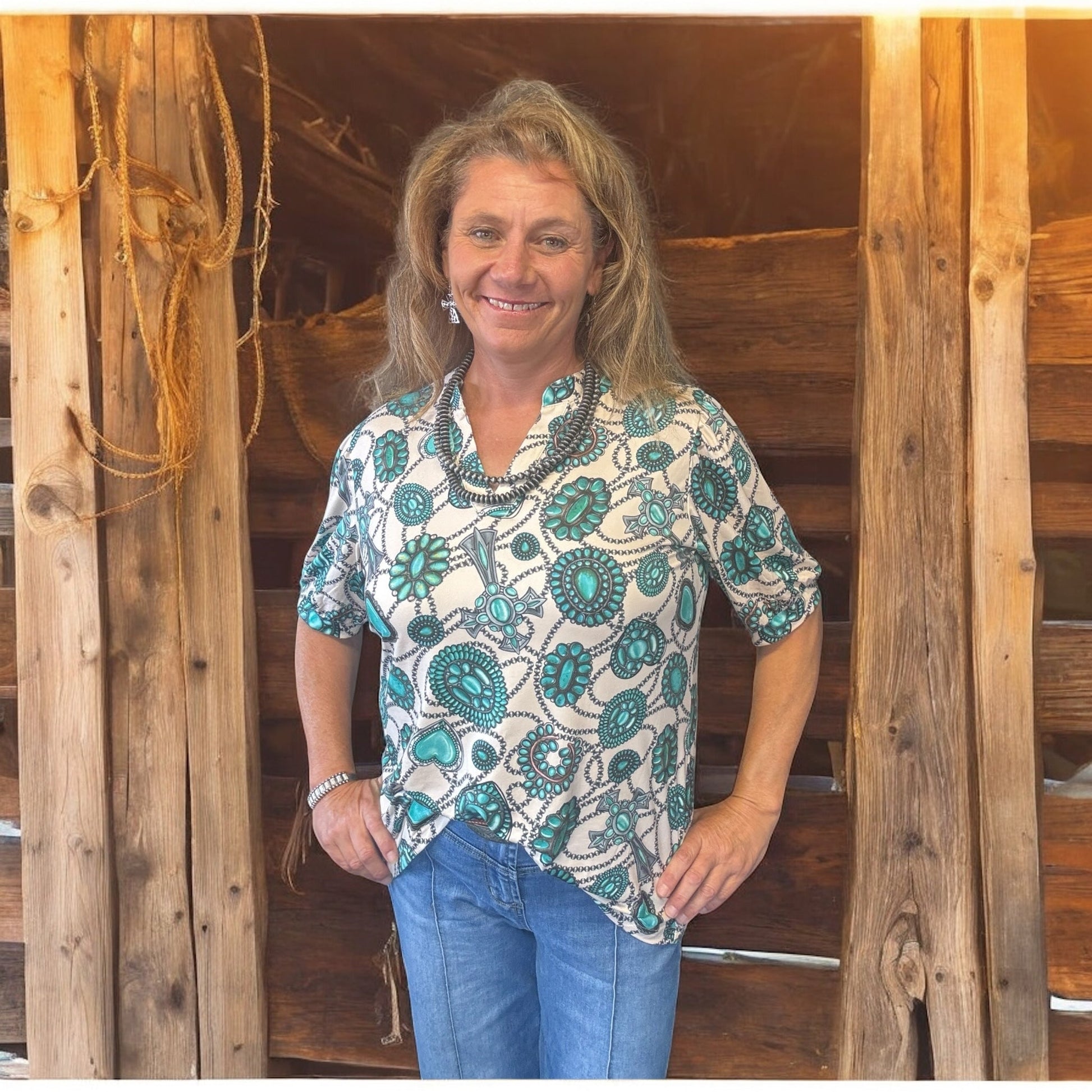 Navajo Country Top - Dirt Roads and Dreams Western Boutique