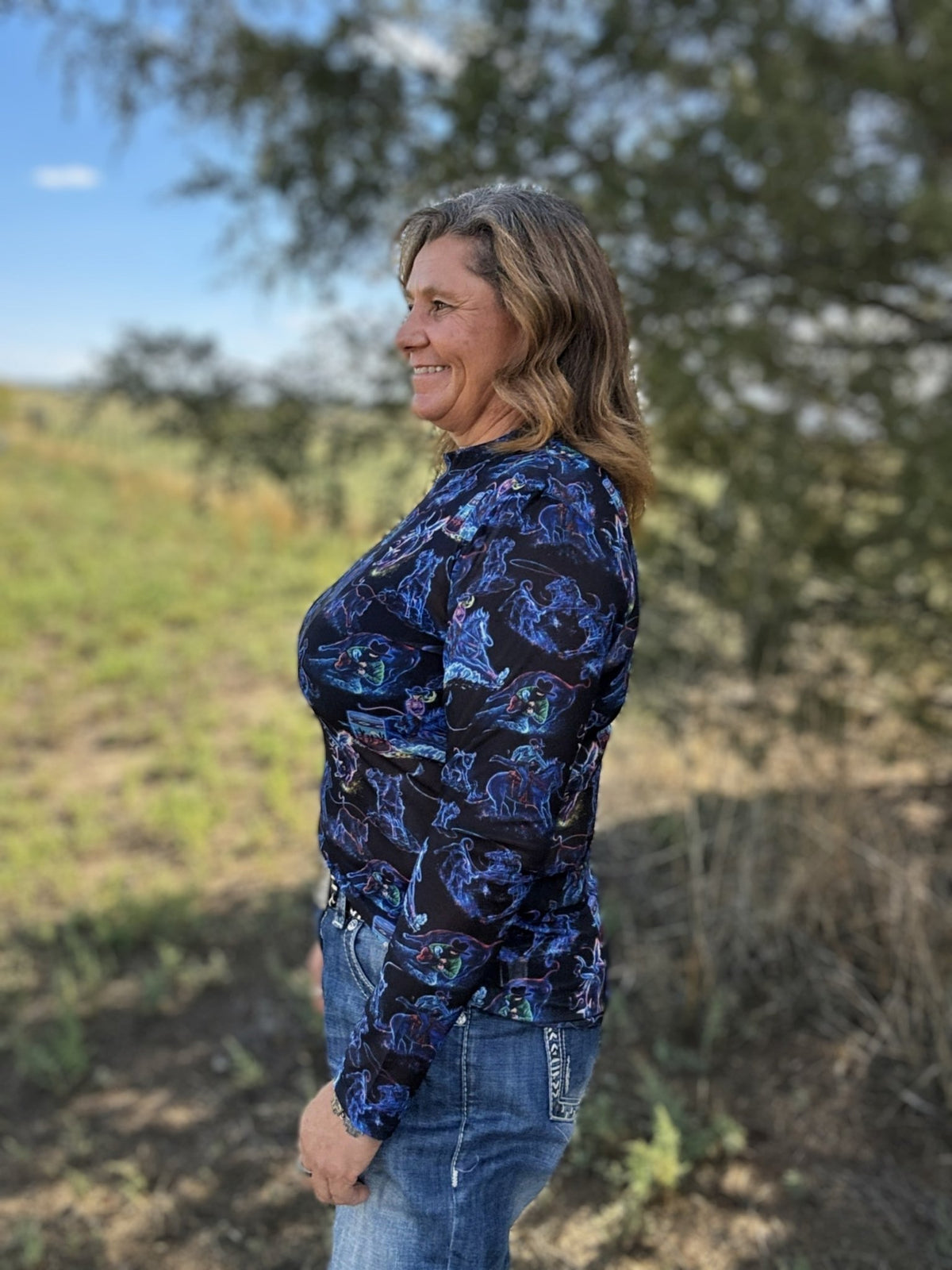 Neon Rodeo Road Mesh Top - Dirt Roads and Dreams Western Boutique