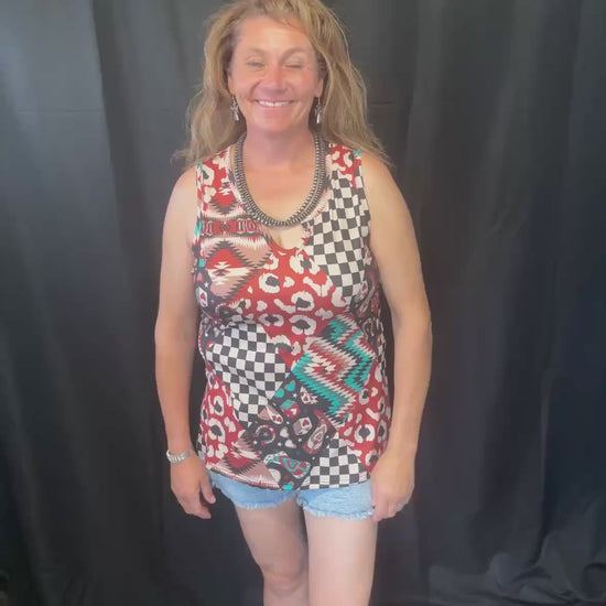 fit video of the Lifes a Gamble Tank Top