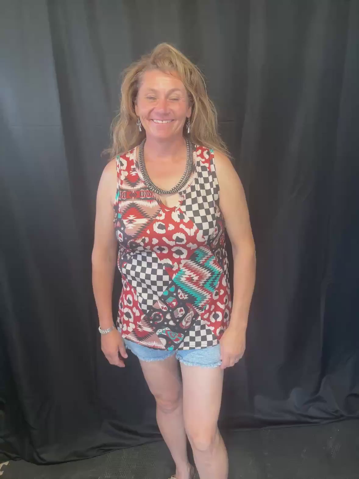 fit video of the Lifes a Gamble Tank Top