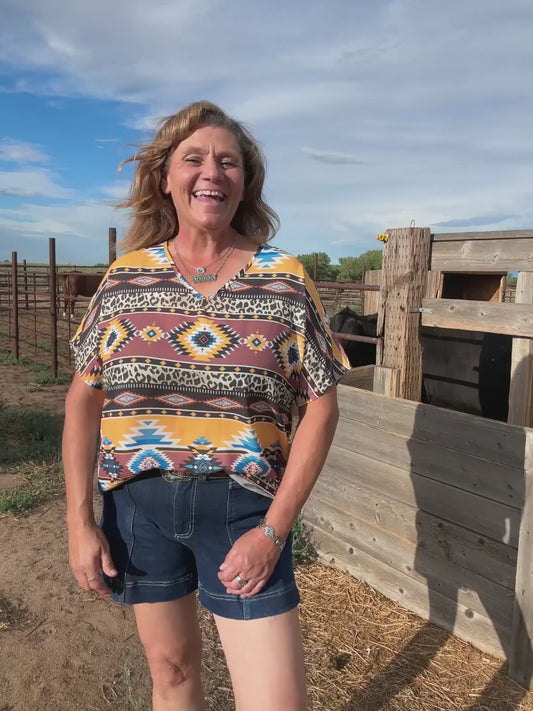 Golden Prairie Aztec Blouse