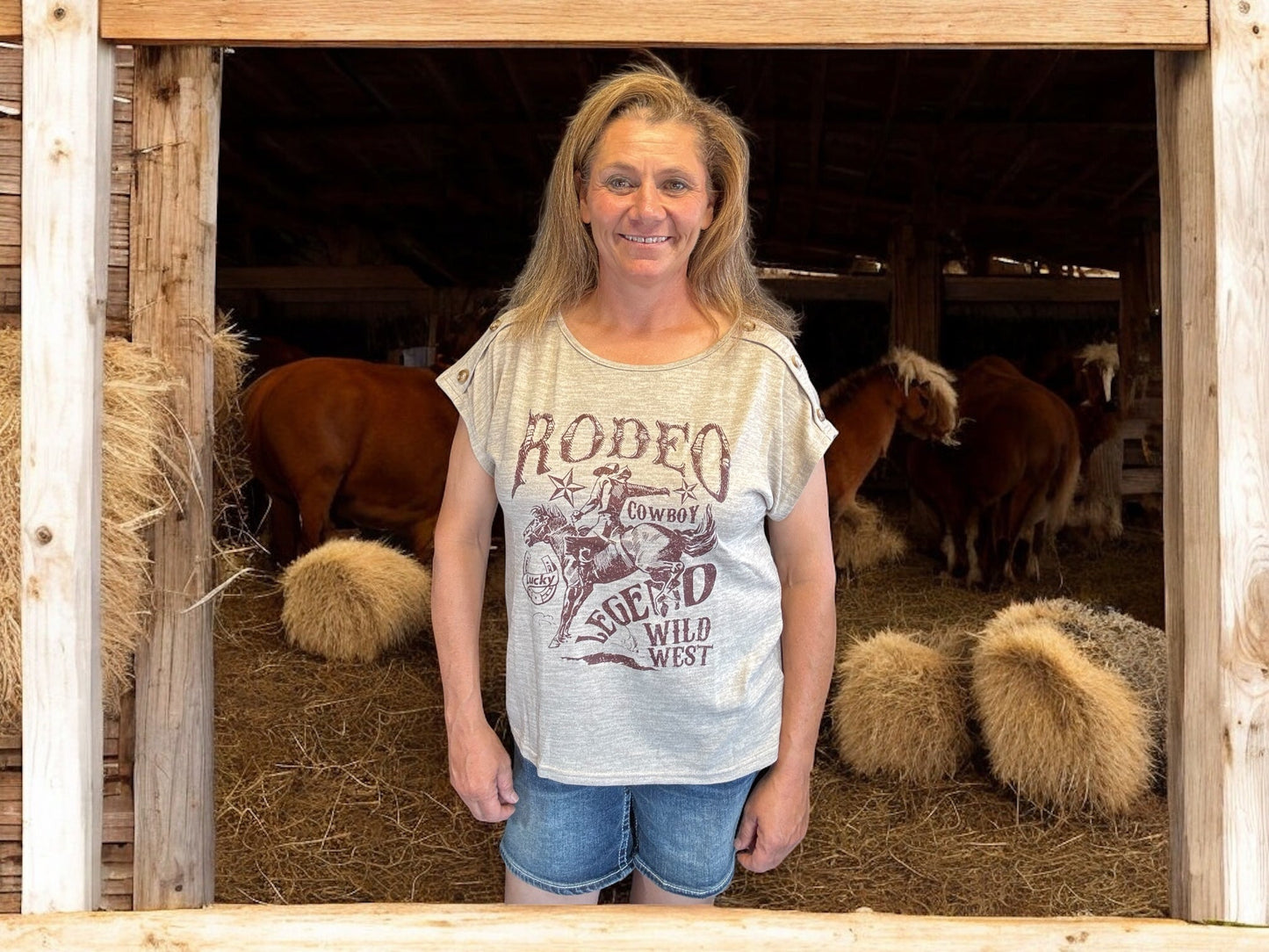 Rodeo Legends Tee - Dirt Roads and Dreams Western Boutique