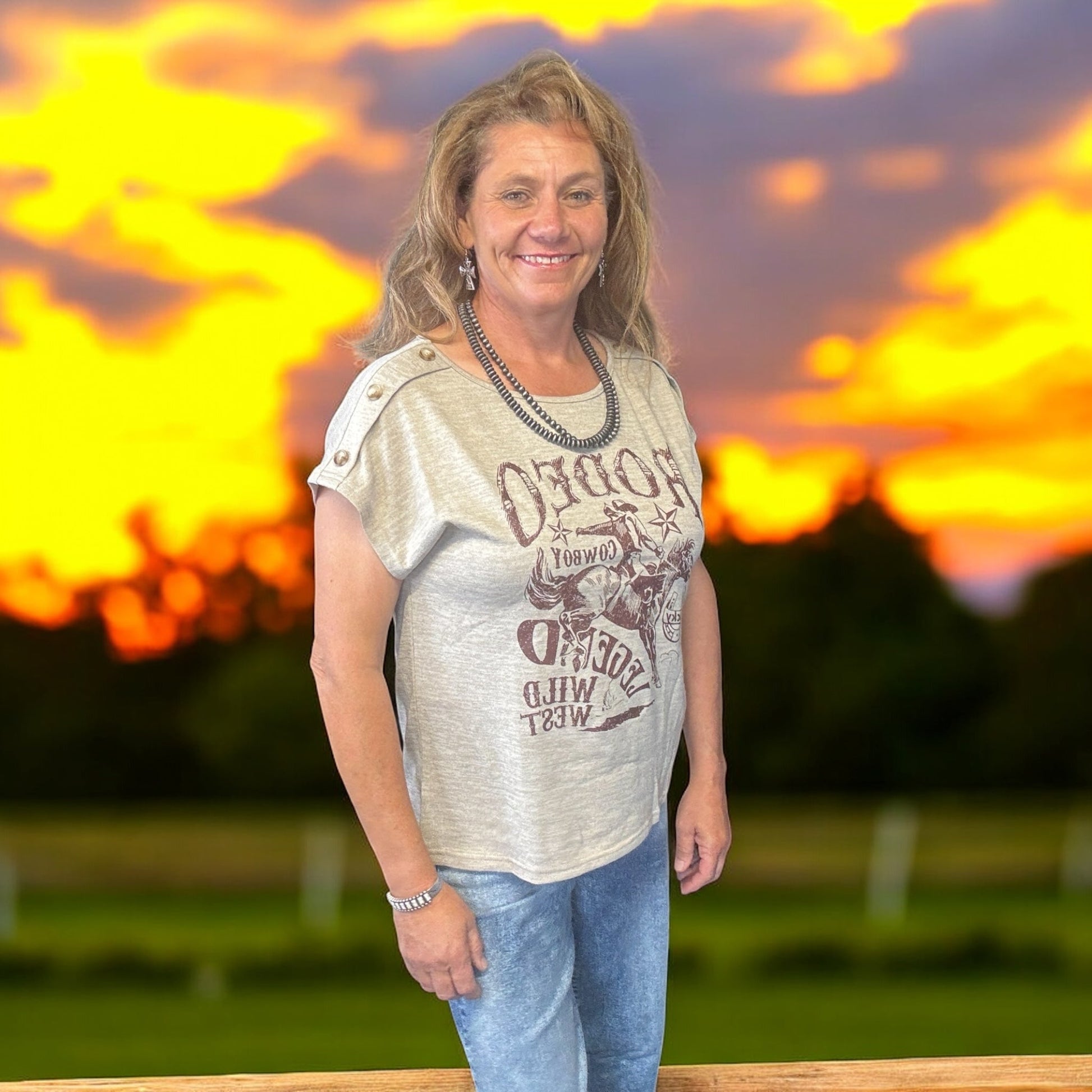 Rodeo Legends Tee - Dirt Roads and Dreams Western Boutique