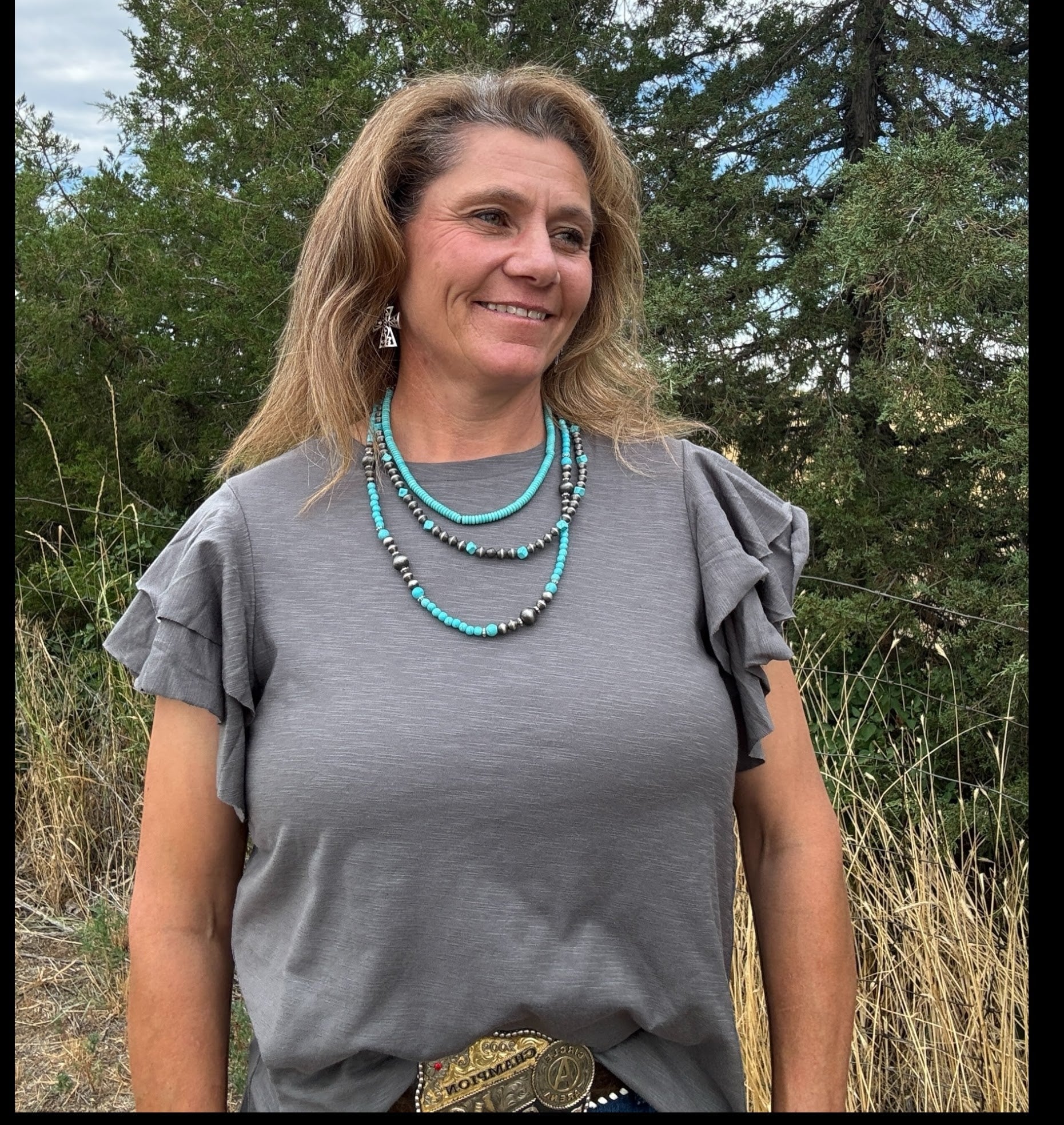 Ruffled & Ready Tee - Dirt Roads and Dreams Western Boutique