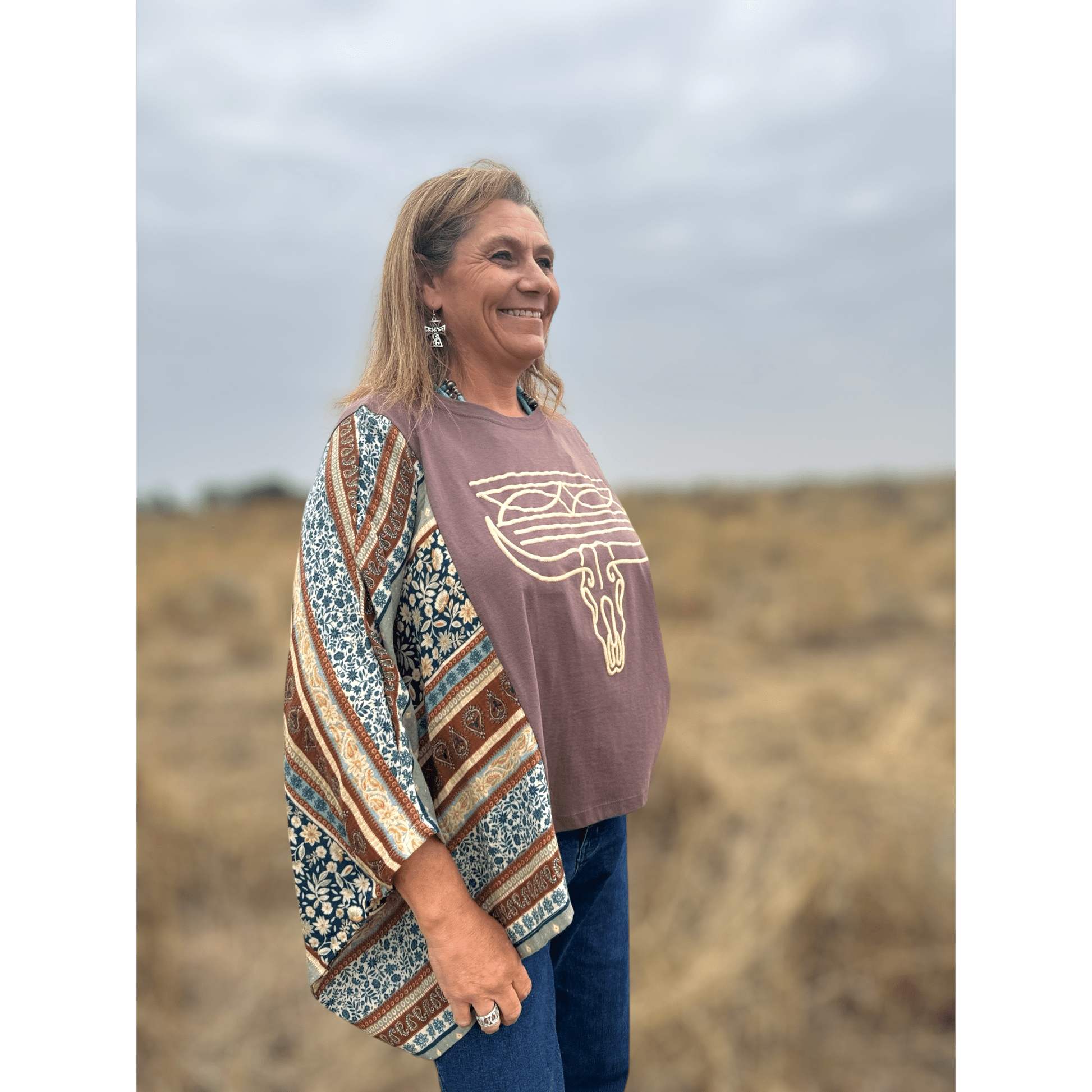Rustic Trails Poncho Top - Dirt Roads and Dreams Western Boutique