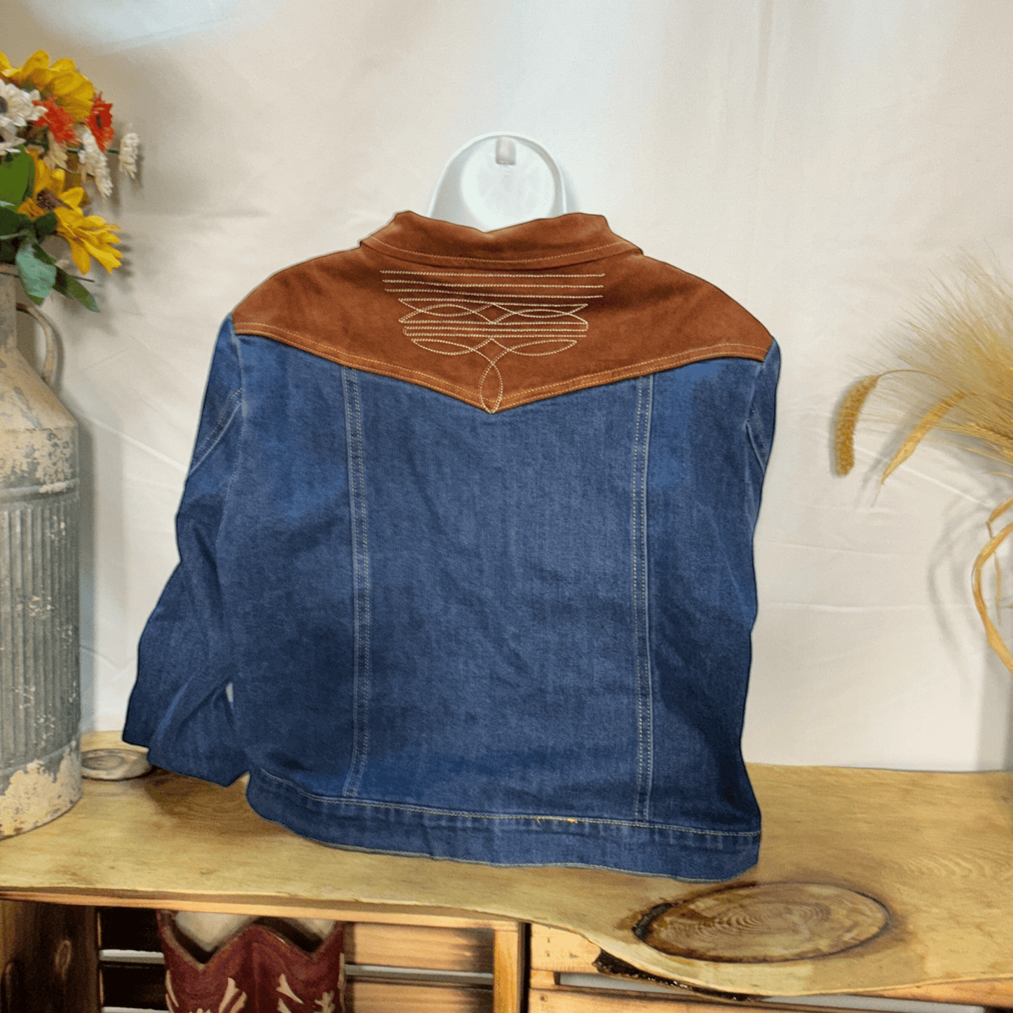 Saddle Stitch Denim Jacket - Dirt Roads and Dreams Western Boutique