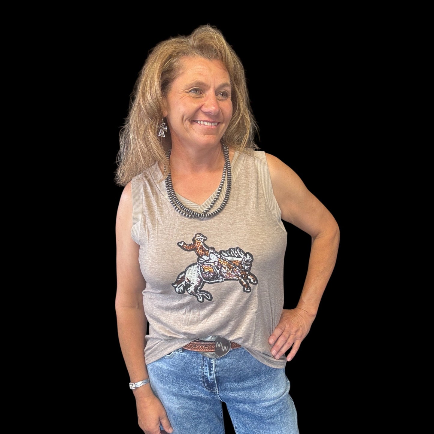 Shine On, Cowgirl Tank - Dirt Roads and Dreams Western Boutique