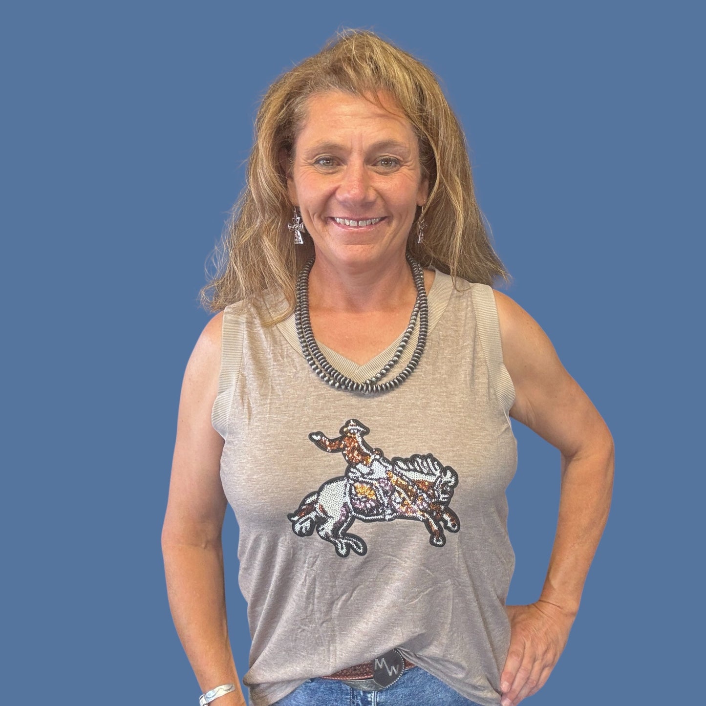 Shine On, Cowgirl Tank - Dirt Roads and Dreams Western Boutique
