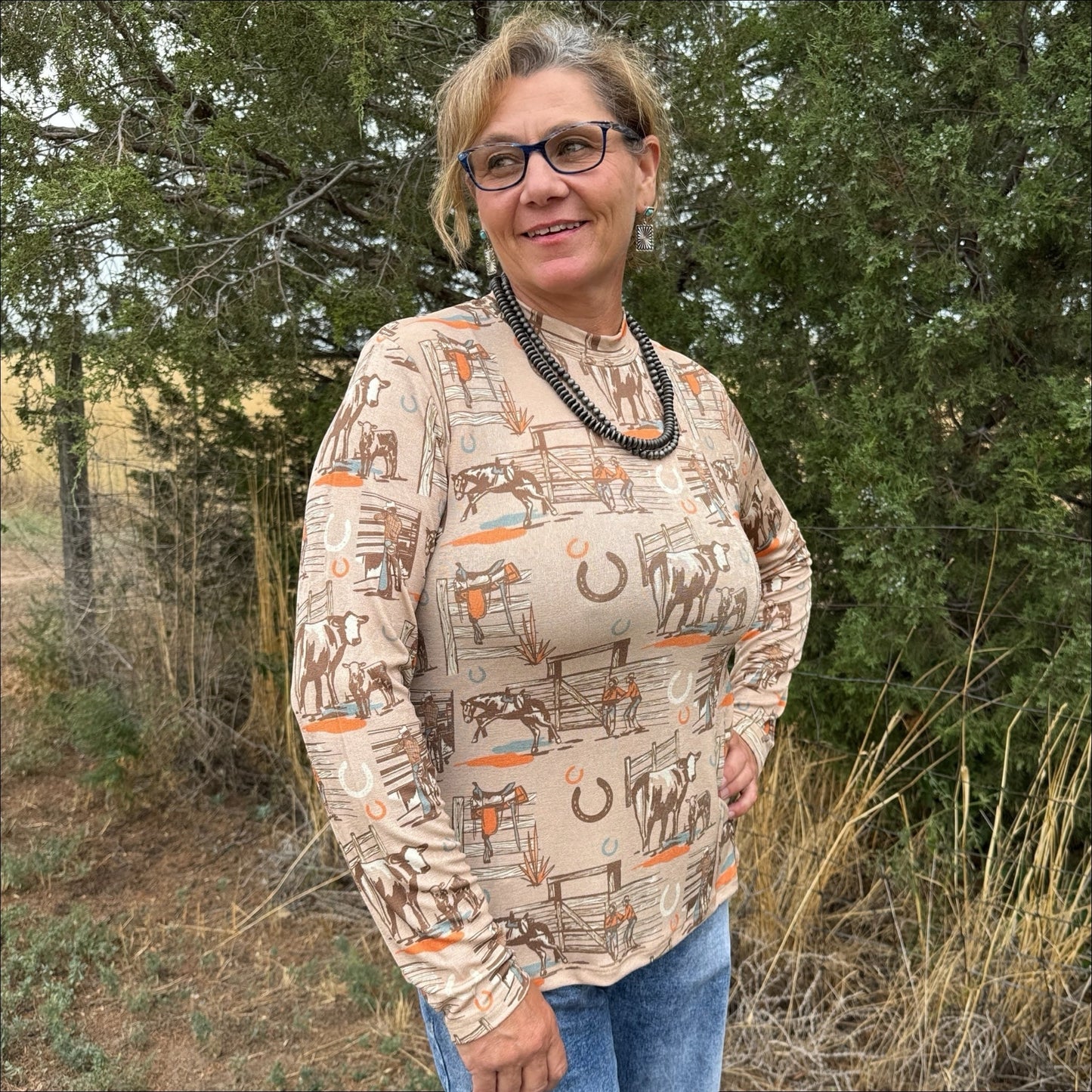 Sunset Ranch Long Sleeve - Dirt Roads and Dreams Western Boutique