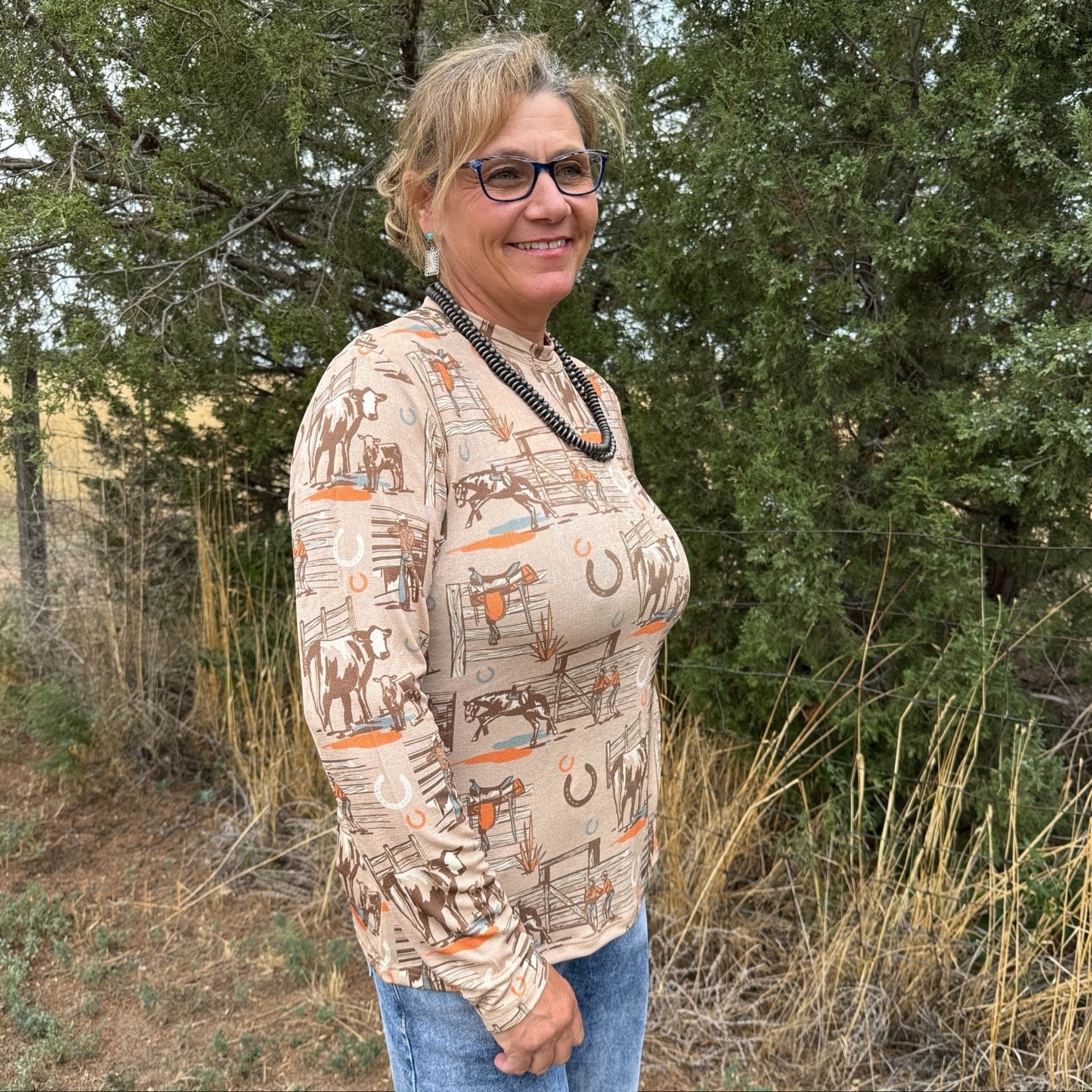 Sunset Ranch Long Sleeve - Dirt Roads and Dreams Western Boutique