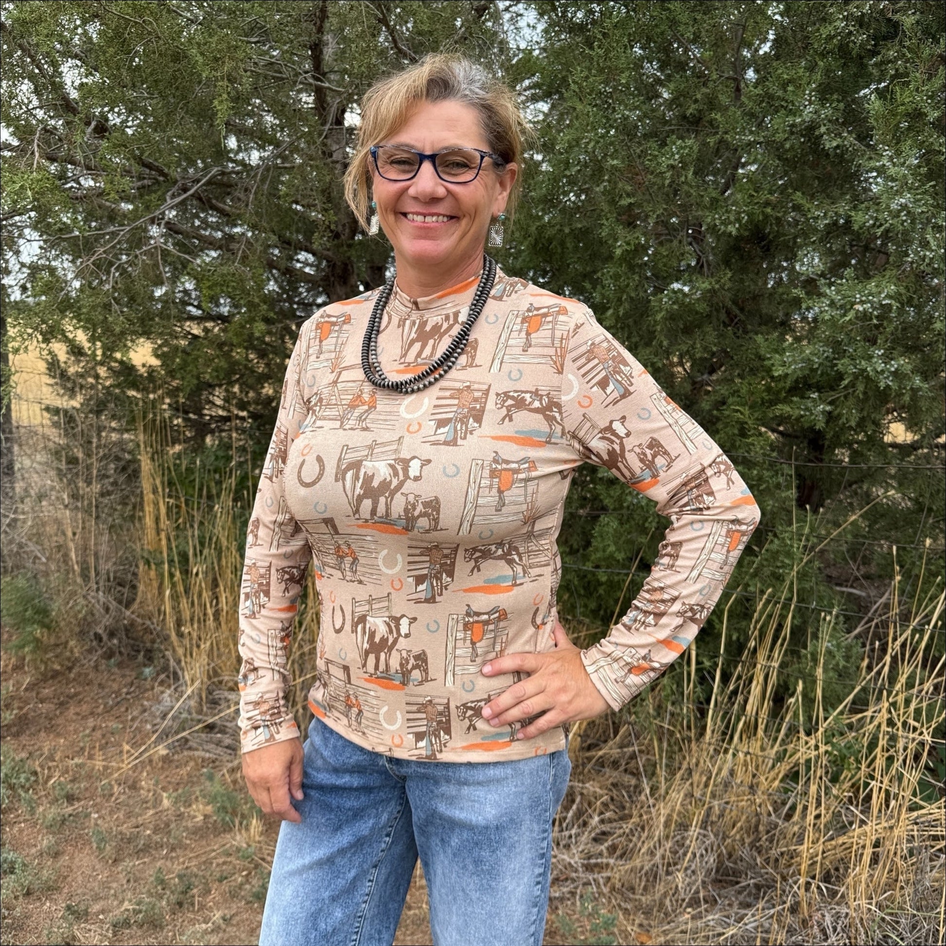 Sunset Ranch Long Sleeve - Dirt Roads and Dreams Western Boutique