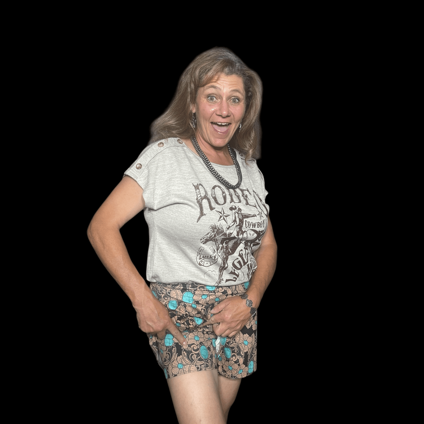 Tattoos On This Town Shorts - Dirt Roads and Dreams Western Boutique