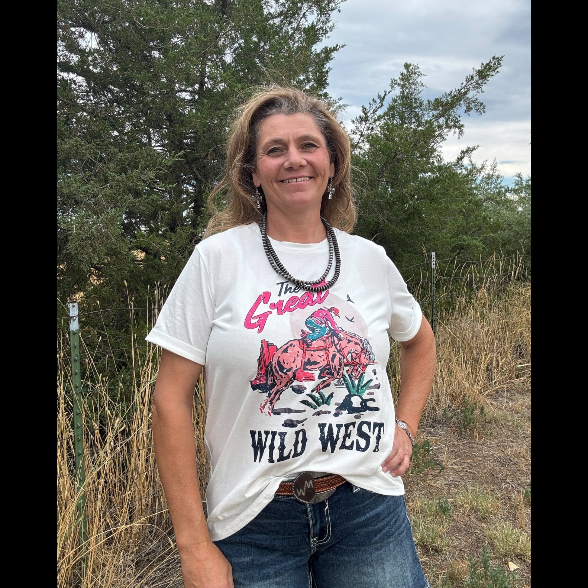 The Great Wild West Tee - Dirt Roads and Dreams Western Boutique