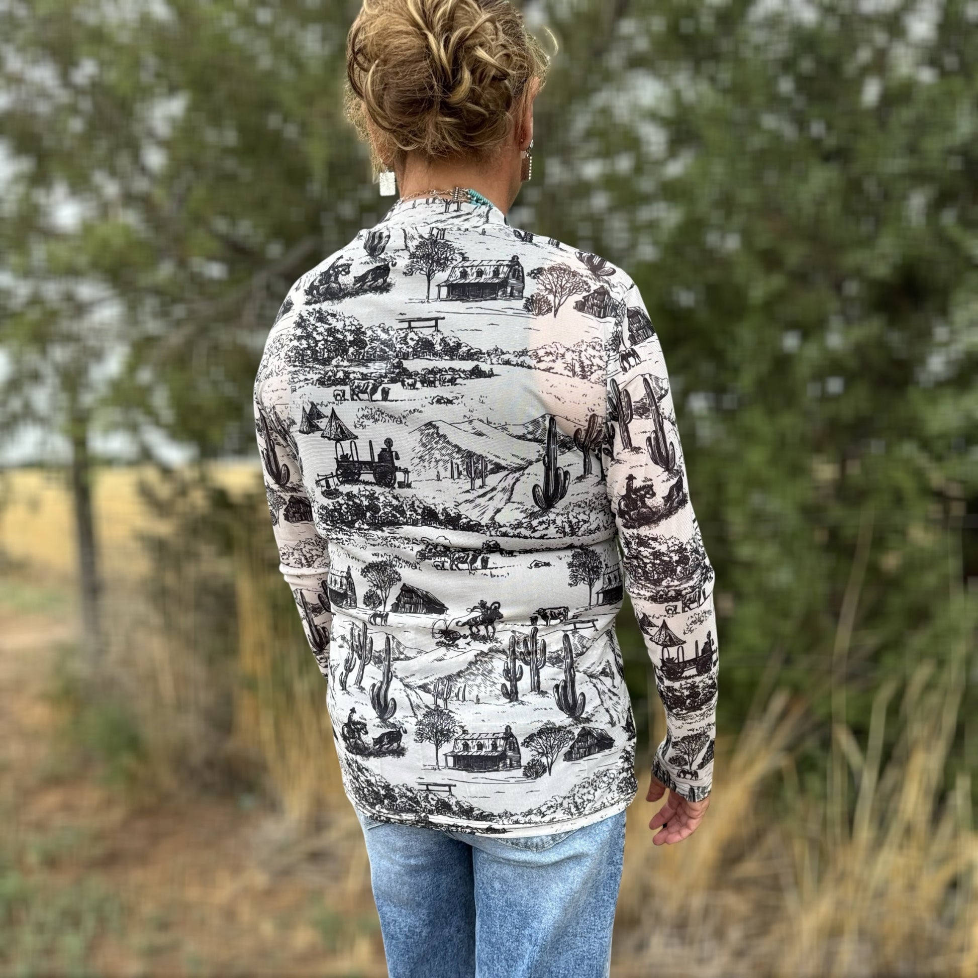 The Old Days Mesh Top - Dirt Roads and Dreams Western Boutique