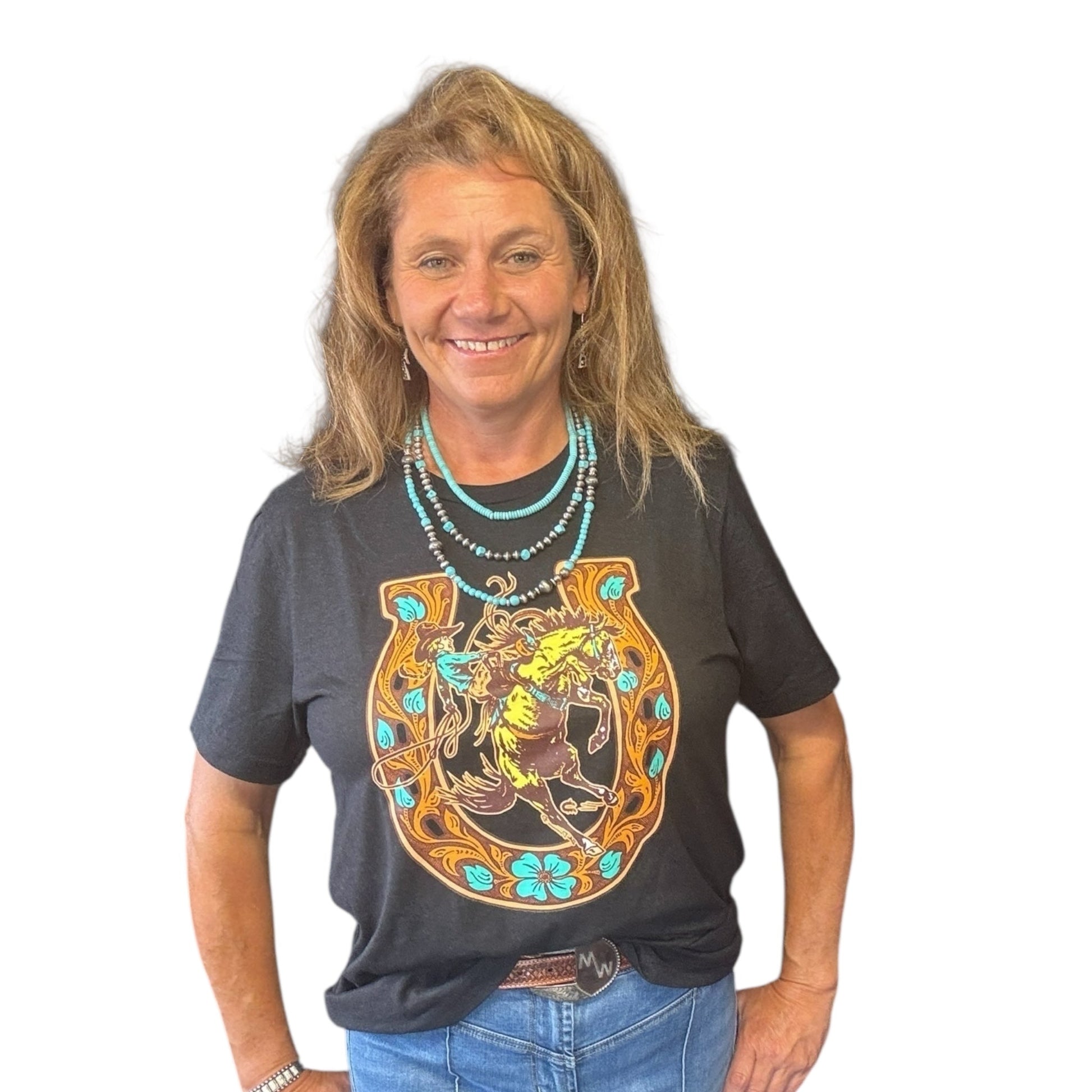 Threw A Shoe Tee - Dirt Roads and Dreams Western Boutique