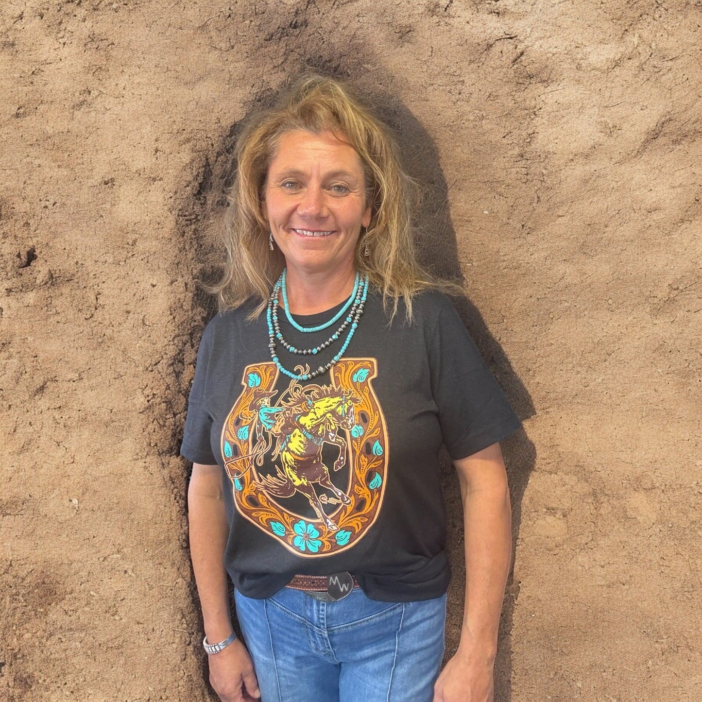 Threw A Shoe Tee - Dirt Roads and Dreams Western Boutique