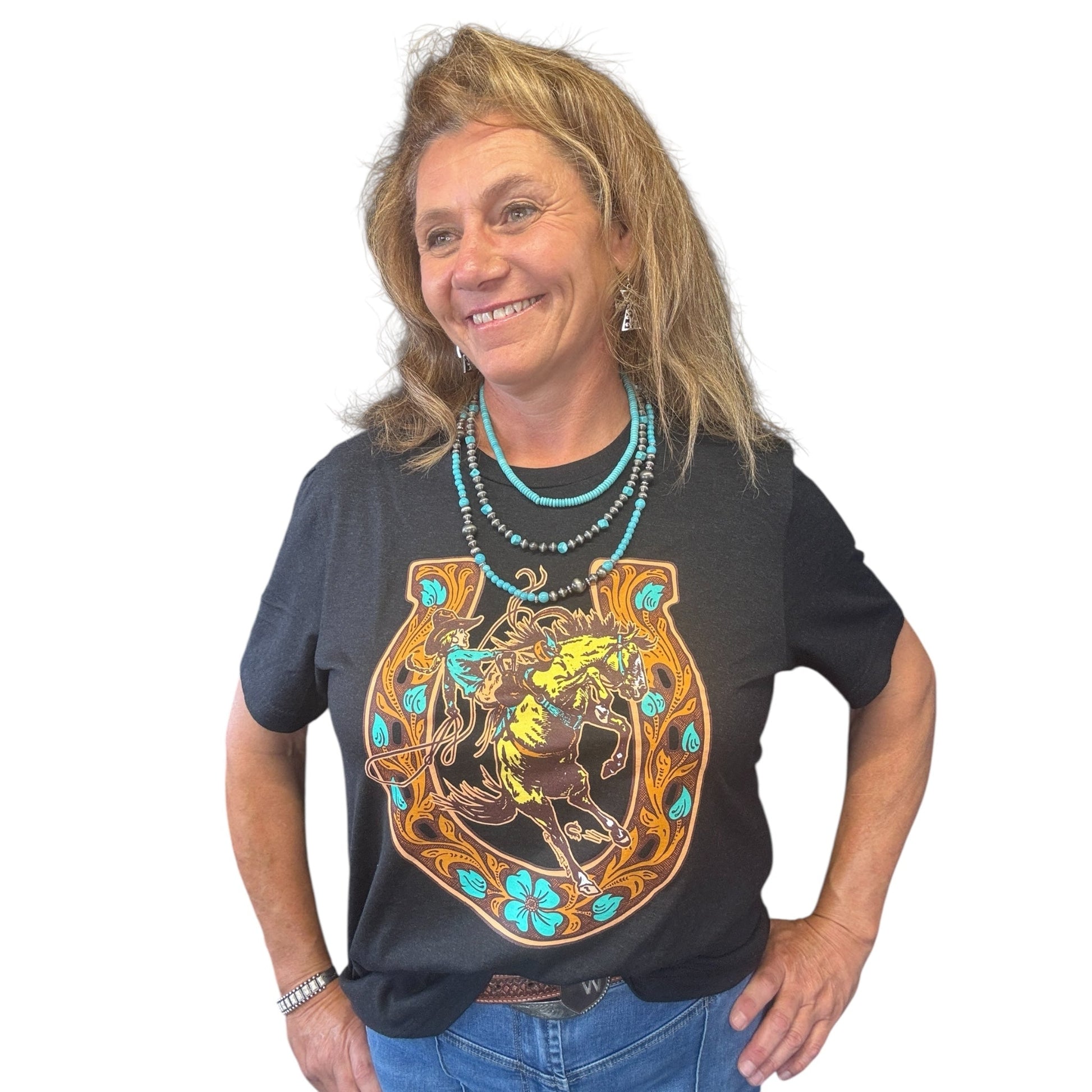 Threw A Shoe Tee - Dirt Roads and Dreams Western Boutique