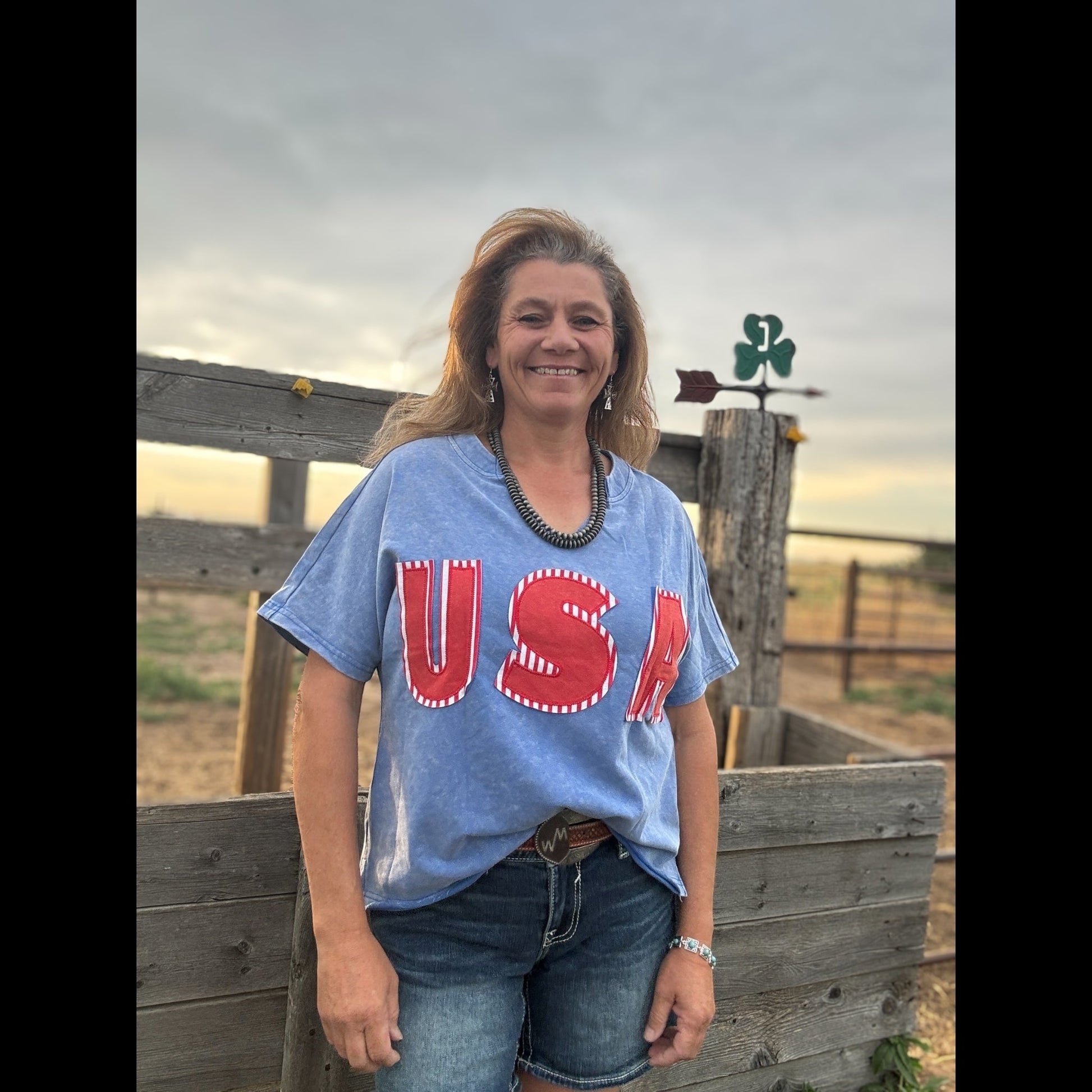 USA Vibes Tee - Dirt Roads and Dreams Western Boutique