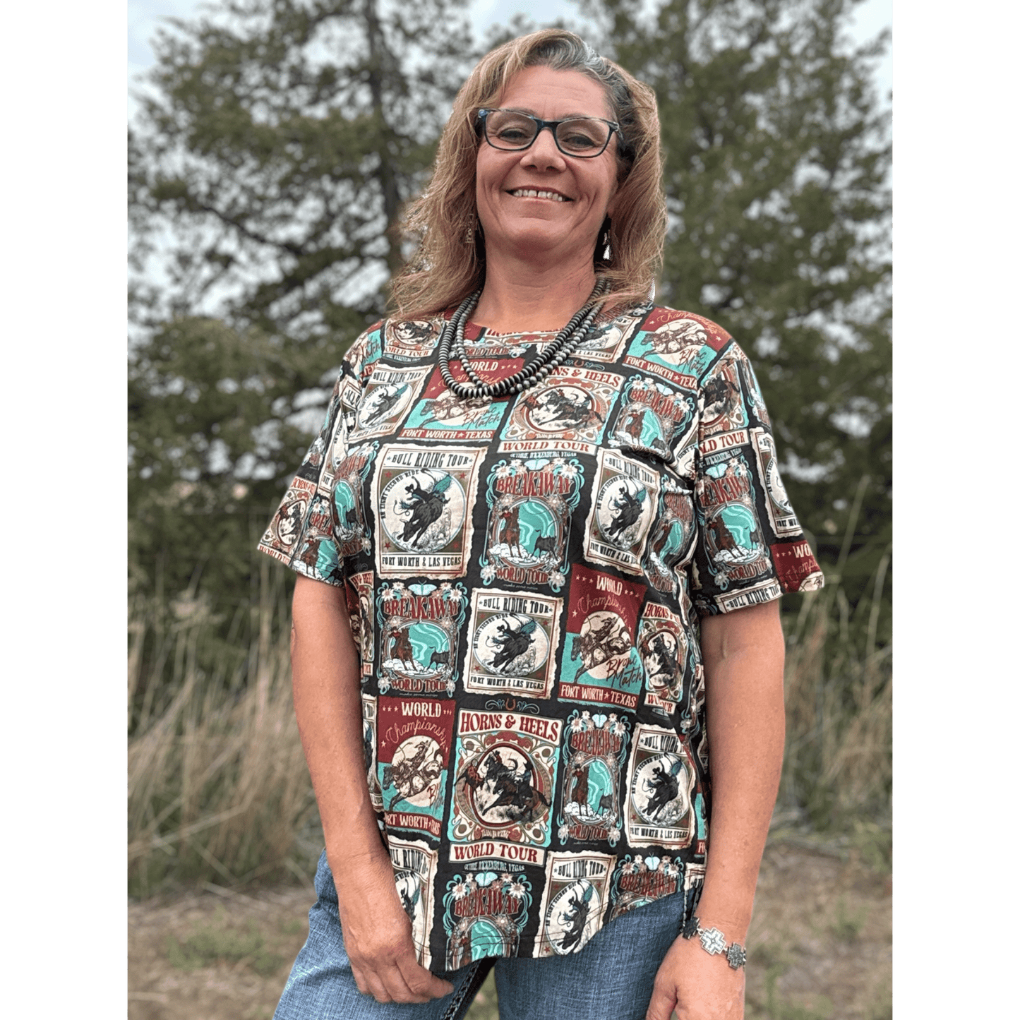 Vintage Rodeo Top - Dirt Roads and Dreams Western Boutique