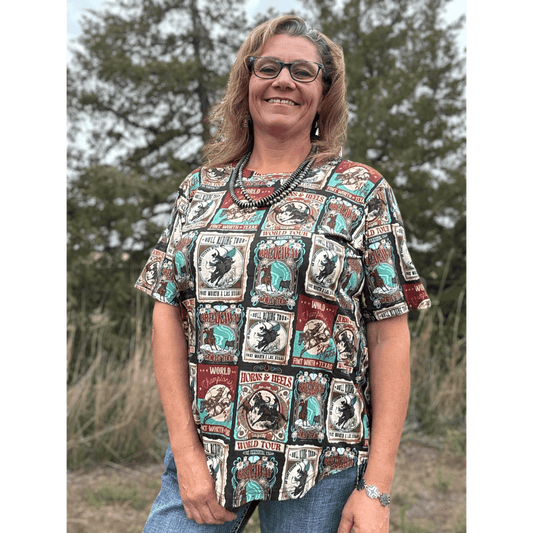 Vintage Rodeo Top - Dirt Roads and Dreams Western Boutique