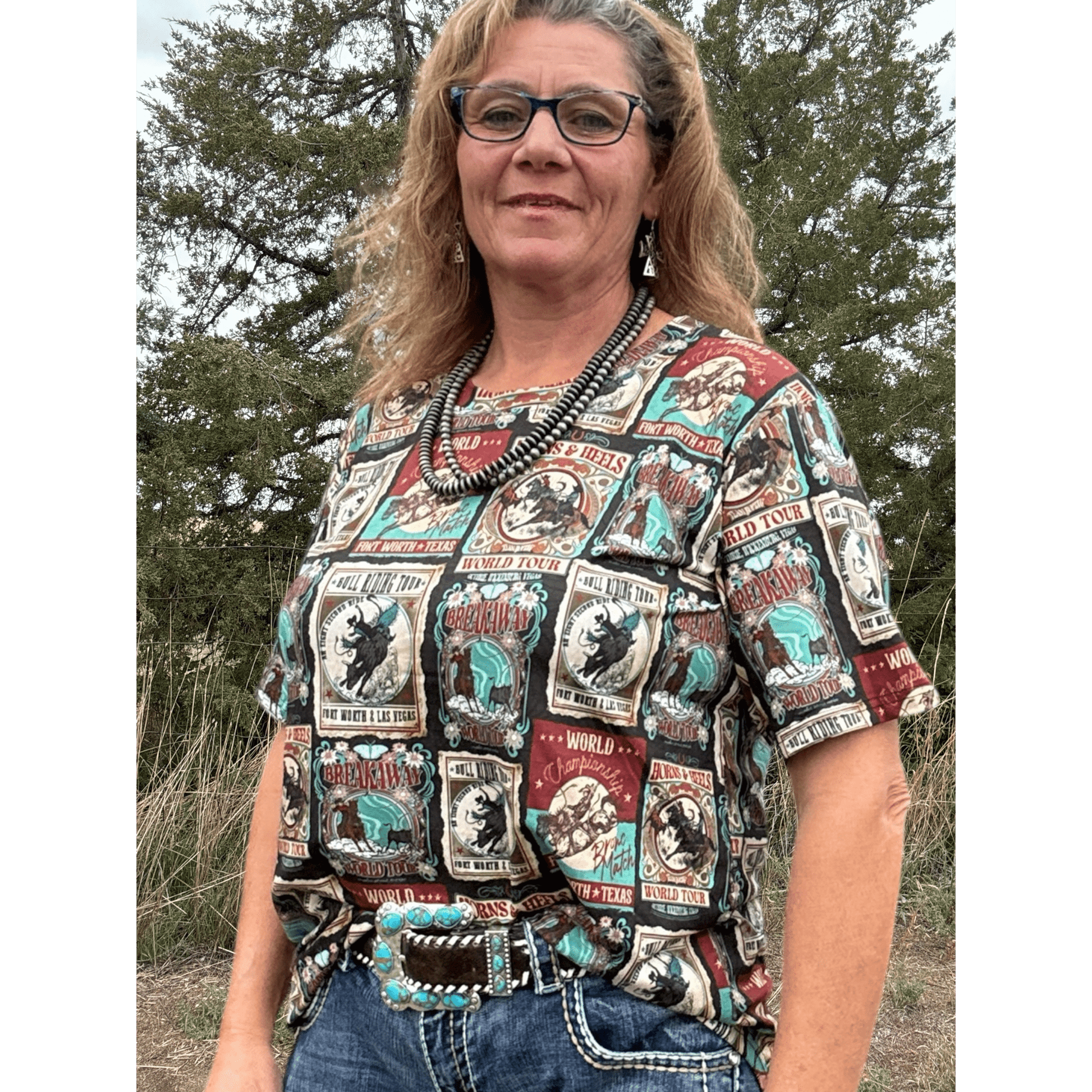 Vintage Rodeo Top - Dirt Roads and Dreams Western Boutique