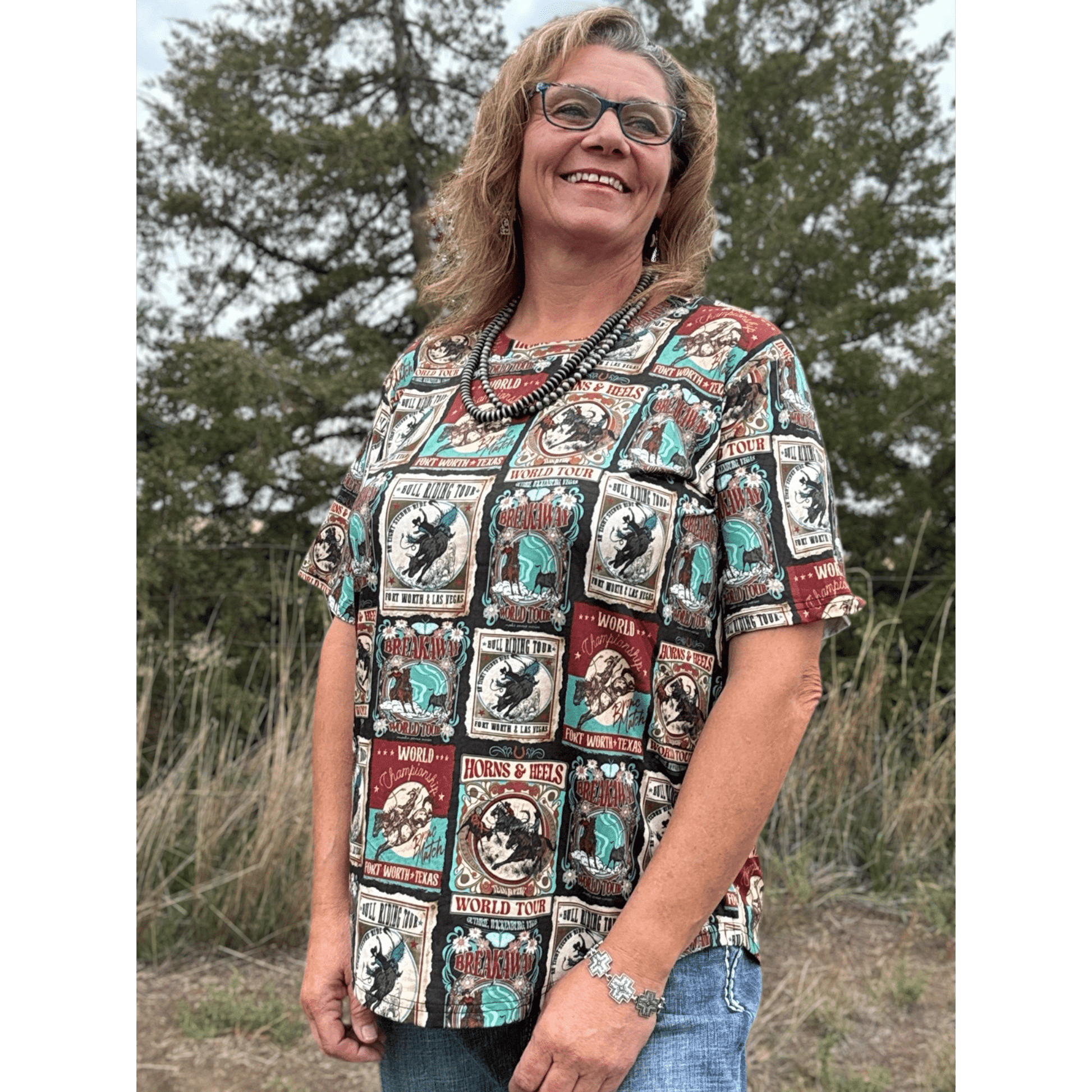 Vintage Rodeo Top - Dirt Roads and Dreams Western Boutique