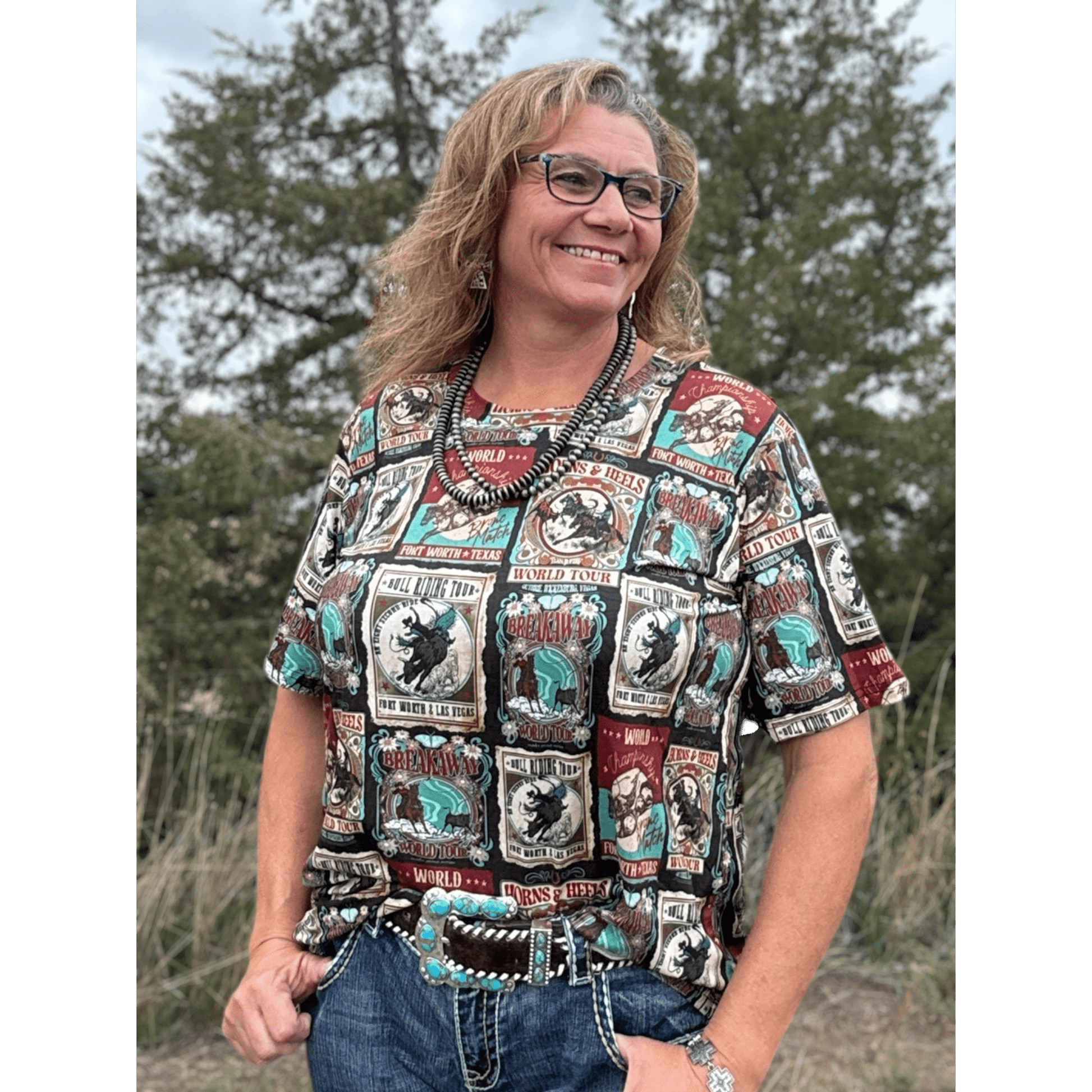 Vintage Rodeo Top - Dirt Roads and Dreams Western Boutique