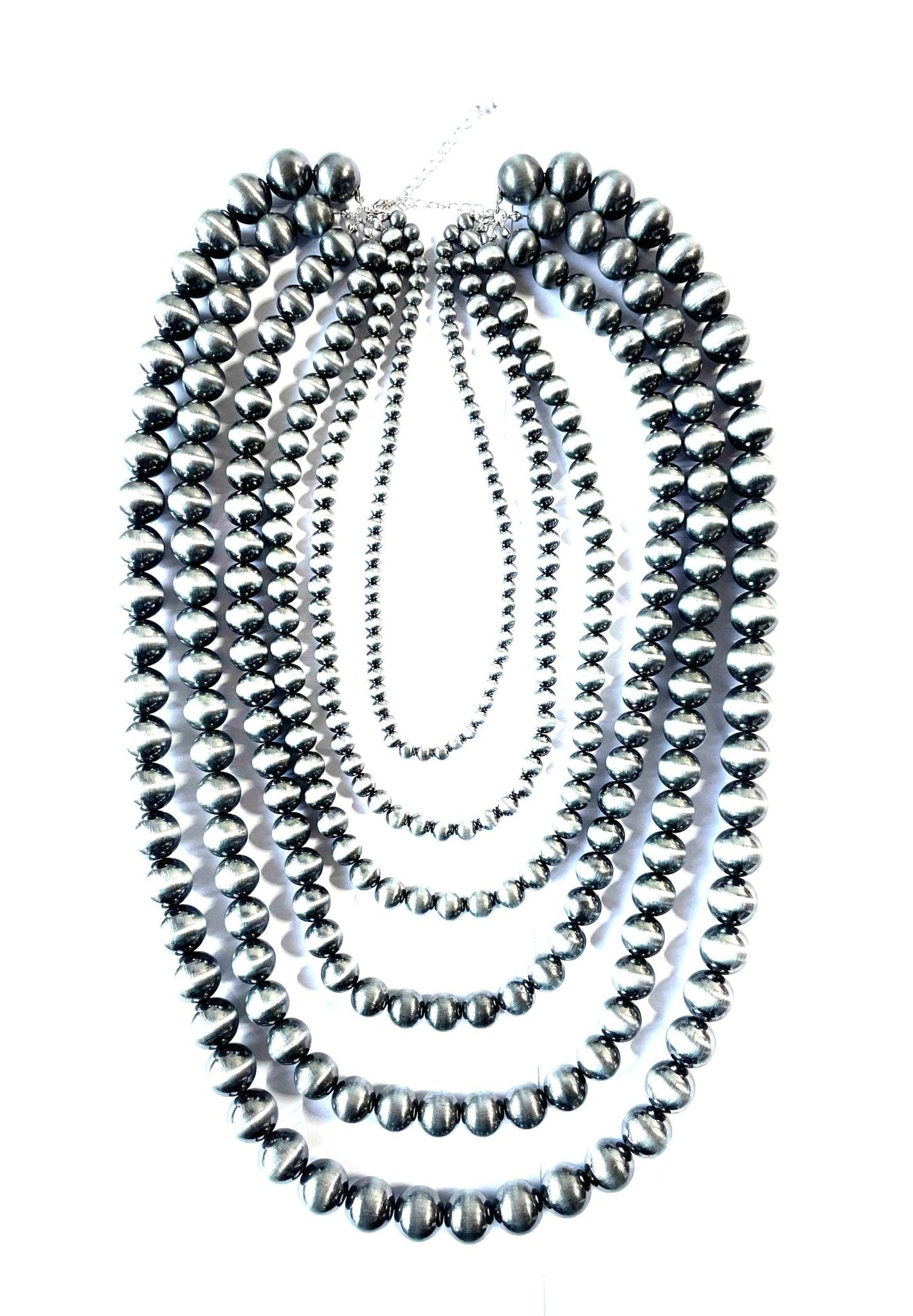 Western 6 Layered Navajo Pearl Necklace - Dirt Roads and Dreams Western Boutique