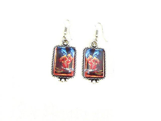 Western Portrait Dangle Earrings - Dirt Roads and Dreams Western Boutique